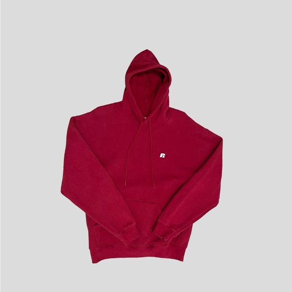 Vintage Cropped 90’s Russell Hoodie Blank NWOT (just a half cut size tag) - Picture 1 of 3